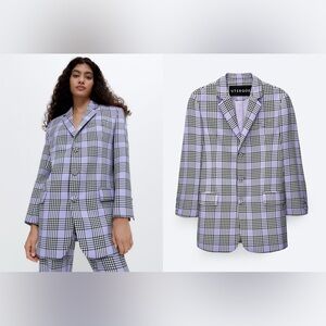 Uterque Check‎ 2 Piece Suit Sz S NWOT